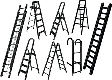 Ladders collection clipart