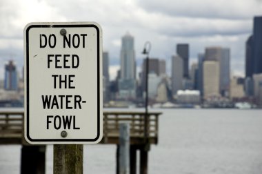 Do Not Feed the Waterfowl clipart