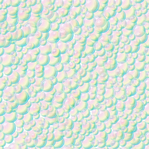 Soapy Rainbow Bubbles Seamless Background — Stock Photo, Image
