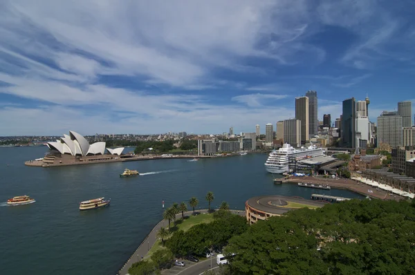 シドニー港のスカイライン ロイヤリティフリーのストック写真