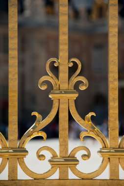 versailles Sarayı'nın altın kapı Detayı. Fransa