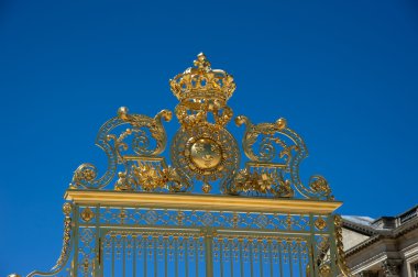 The gate at Versailles Palace in France clipart