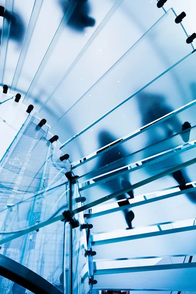 Moderne Glastreppe — Stockfoto