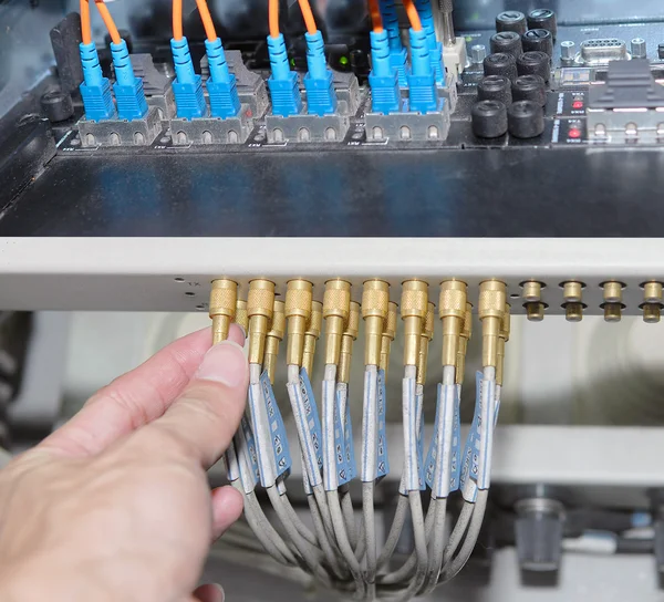 stock image Servers in a datacenter