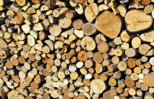 Stapel hout — Stockfoto