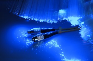 Network cable binary fiber otics backgound clipart