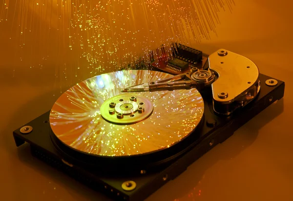 Фон жорстких дисків комп'ютера — стокове фото