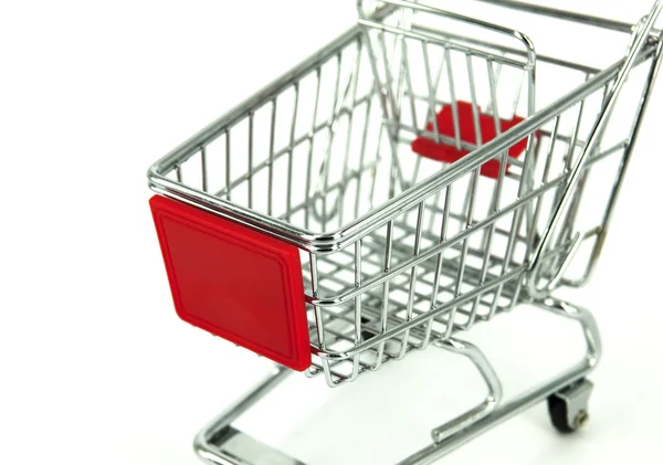 Shopping carts over white background — Stock Photo, Image