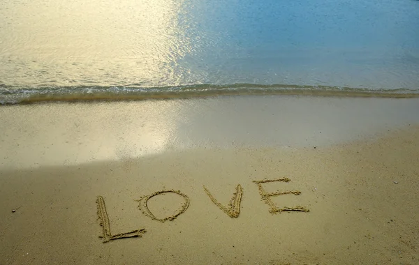 Любовь в песке Лицензионные Стоковые Фото