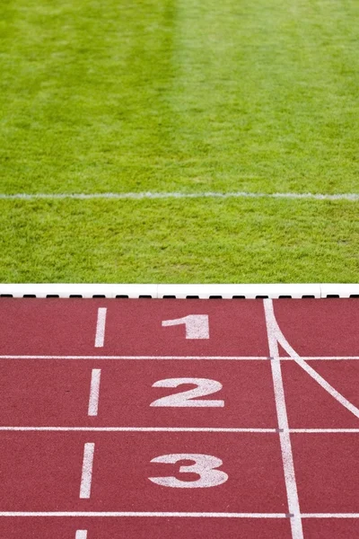 Track lanes, numbers — Stock Photo, Image