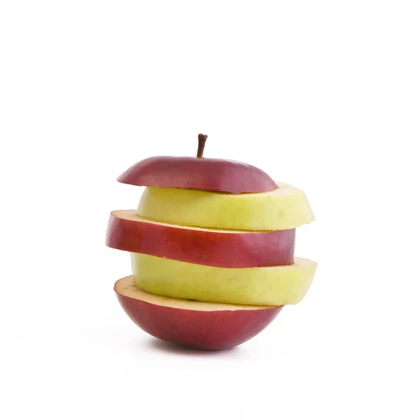 Смешанное яблоко — стоковое фото