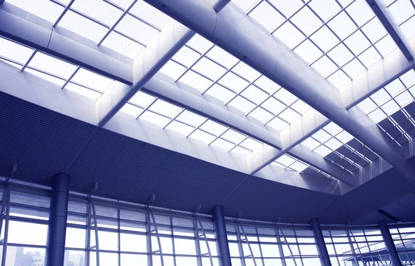 stock image Glass corridor in office centre