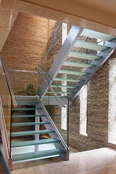 Szklane schody Obraz Stockowy