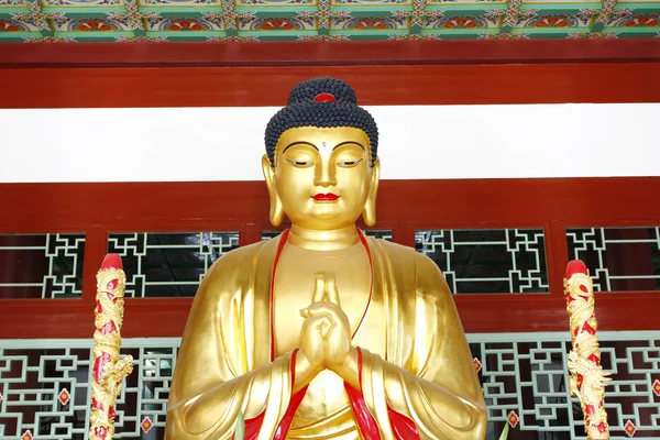 Portrait of a antique buddha statue — Stock Photo, Image