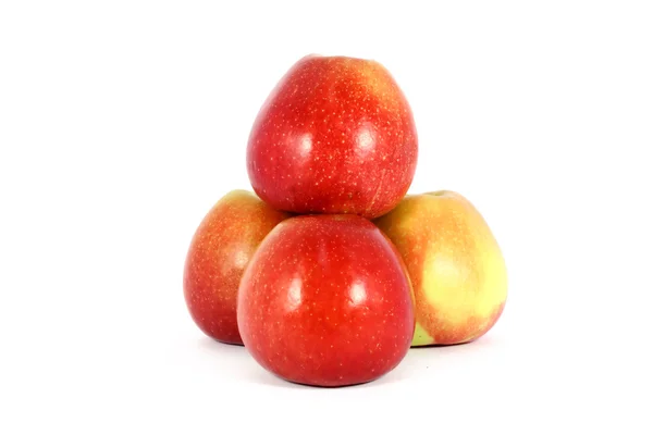 Витерти свіжі червоні яблука — стокове фото