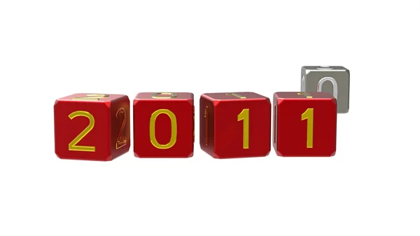 Feliz Ano Novo 2011 com 0 — Fotografia de Stock