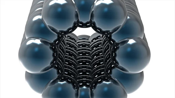 Model uhlíkových nanotrubic — Stock fotografie