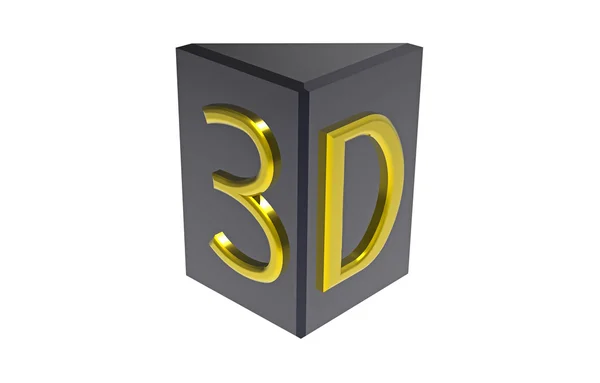 Signo 3D — Foto de Stock
