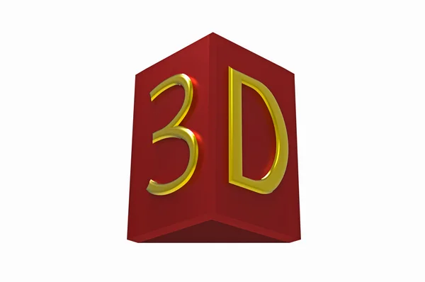Signo 3D — Foto de Stock