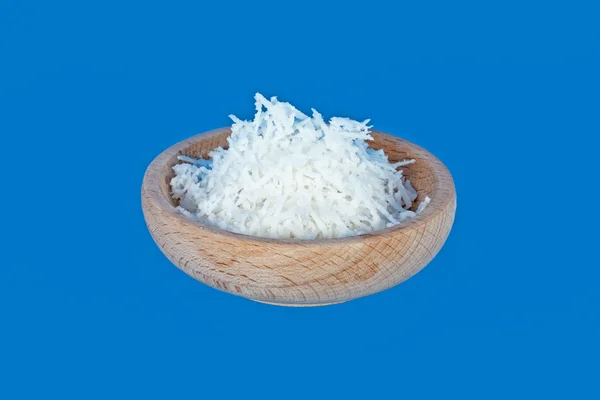 Tigela cheia de farinha de coco — Fotografia de Stock