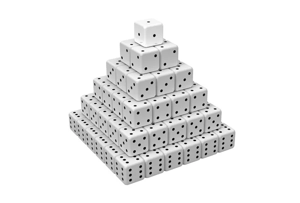 Пирамида из кубиков — стоковое фото