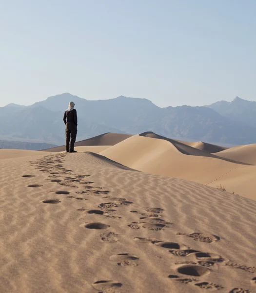 Похід в пустелі — стокове фото