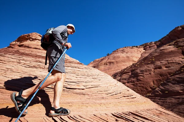 Hike in canyon — Stock Photo, Image