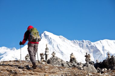 Hike in Himalayan clipart