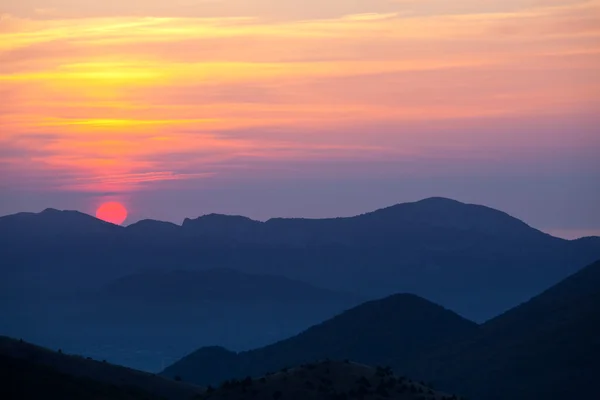 stock image Mountains in sunset