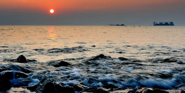 Západ slunce na moři — Stock fotografie