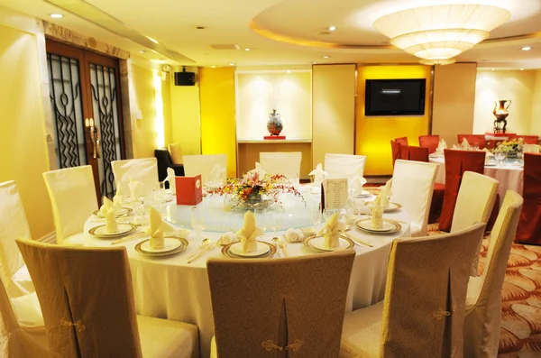 Chinese luxe restaurant feestzaal — Stockfoto