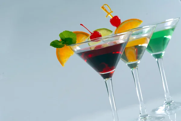 Tre cocktails — Stockfoto