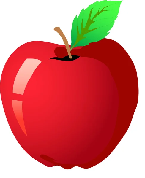 Червоне яблуко — стоковий вектор