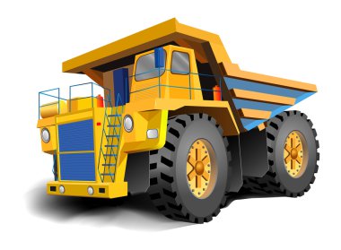 The big dump body trucks clipart