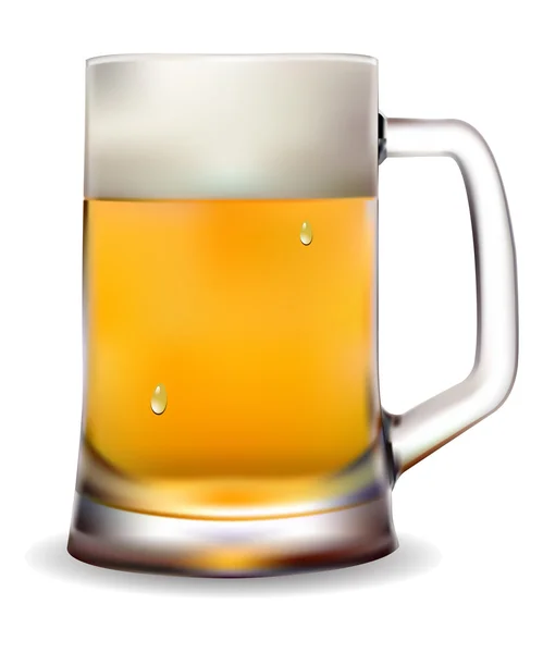Kubek piwa — Wektor stockowy