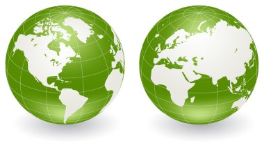 Globes of Earth clipart