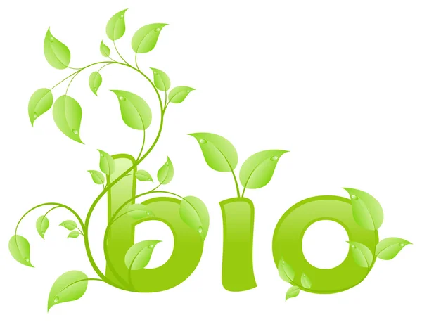 Eco bio — Vetor de Stock