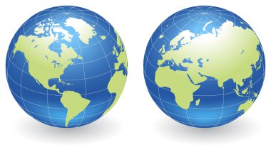 Globes of Earth clipart