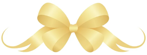 Gold bow — Stock Vector