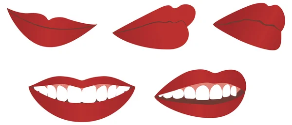 Γυναικεία χείλη — Διανυσματικό Αρχείο