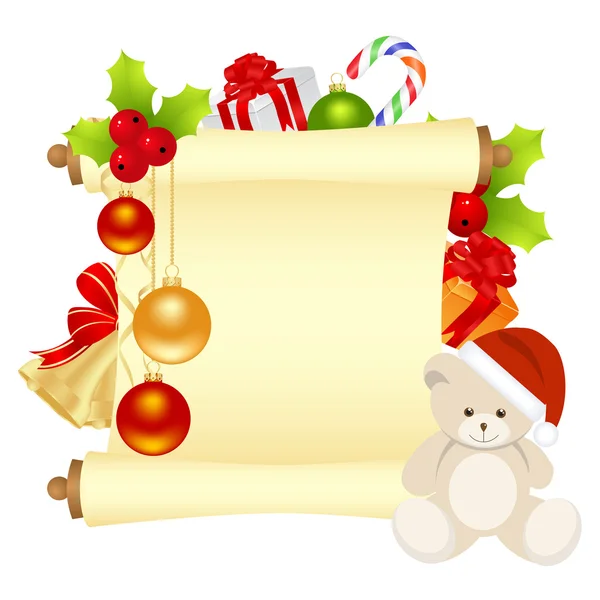 Lettera di Natale — Vettoriale Stock