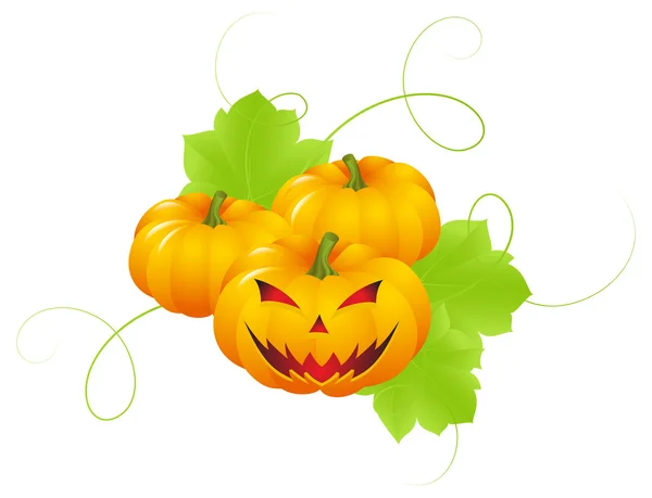Zucche di Halloween — Vettoriale Stock