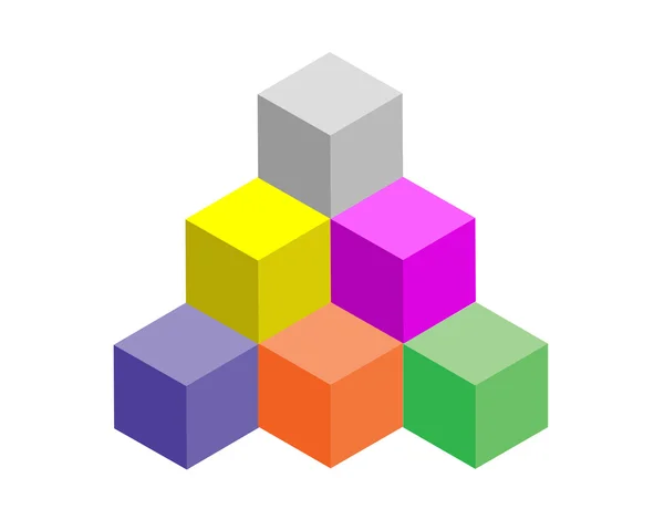 Cubes — Stock Vector