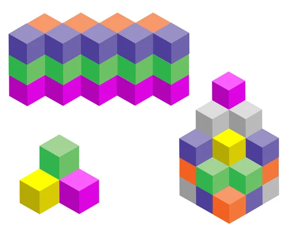 Chiffres multicolores — Image vectorielle