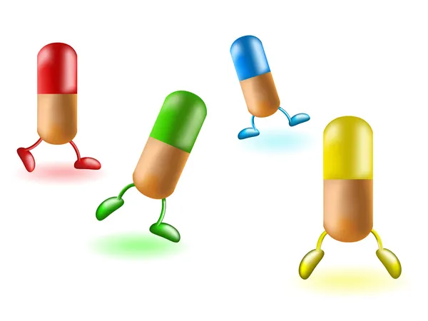 Медицинские таблетки — стоковый вектор