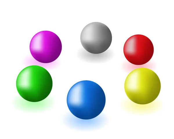 Set of spheres — Stock Vector
