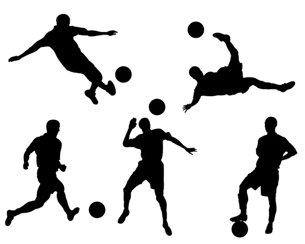 Tim sepak bola - Stok Vektor