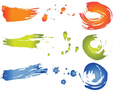 Set of paints clipart