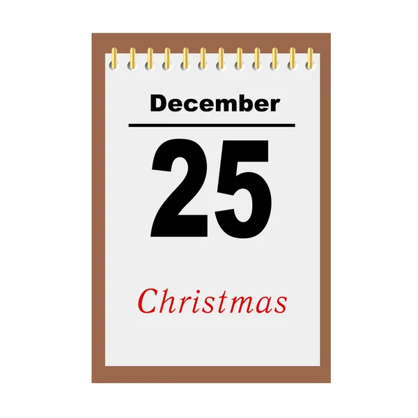 25 dicembre — Vettoriale Stock