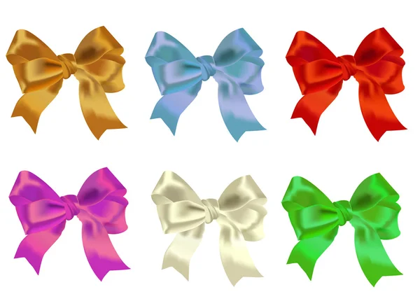 Celebratory bows — Stock Vector